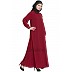 Front open Cardigan abaya- Red color